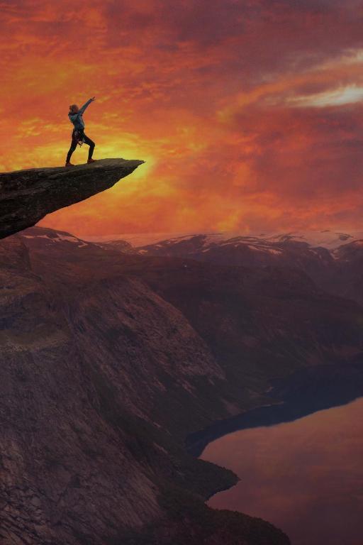 Trolltunga Camping Odda Bilik gambar